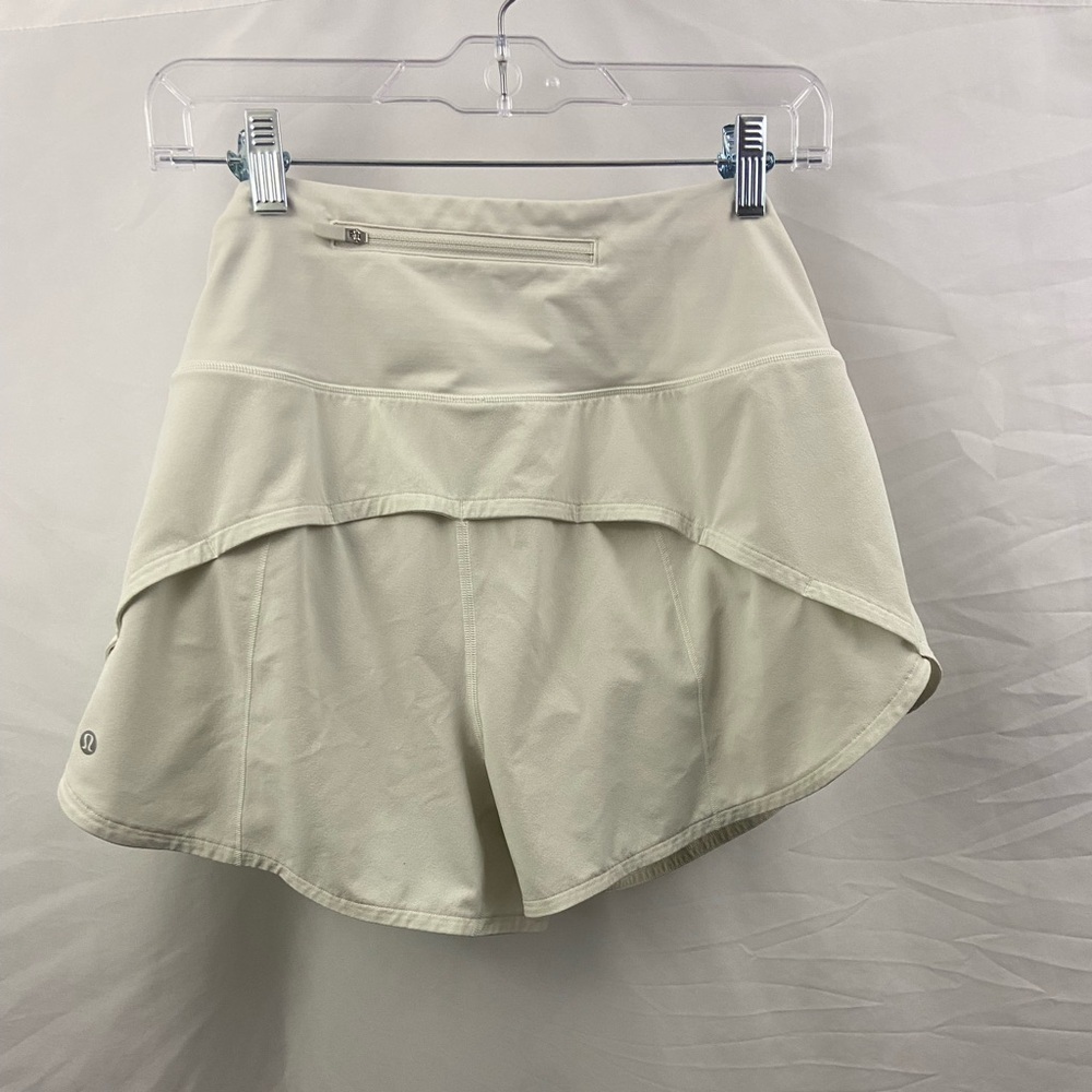 Lululemon White Tennis Shorts Size 10 - Picture 10 of 12